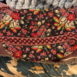 Vera Bradley Black Floral Shoulder Bag